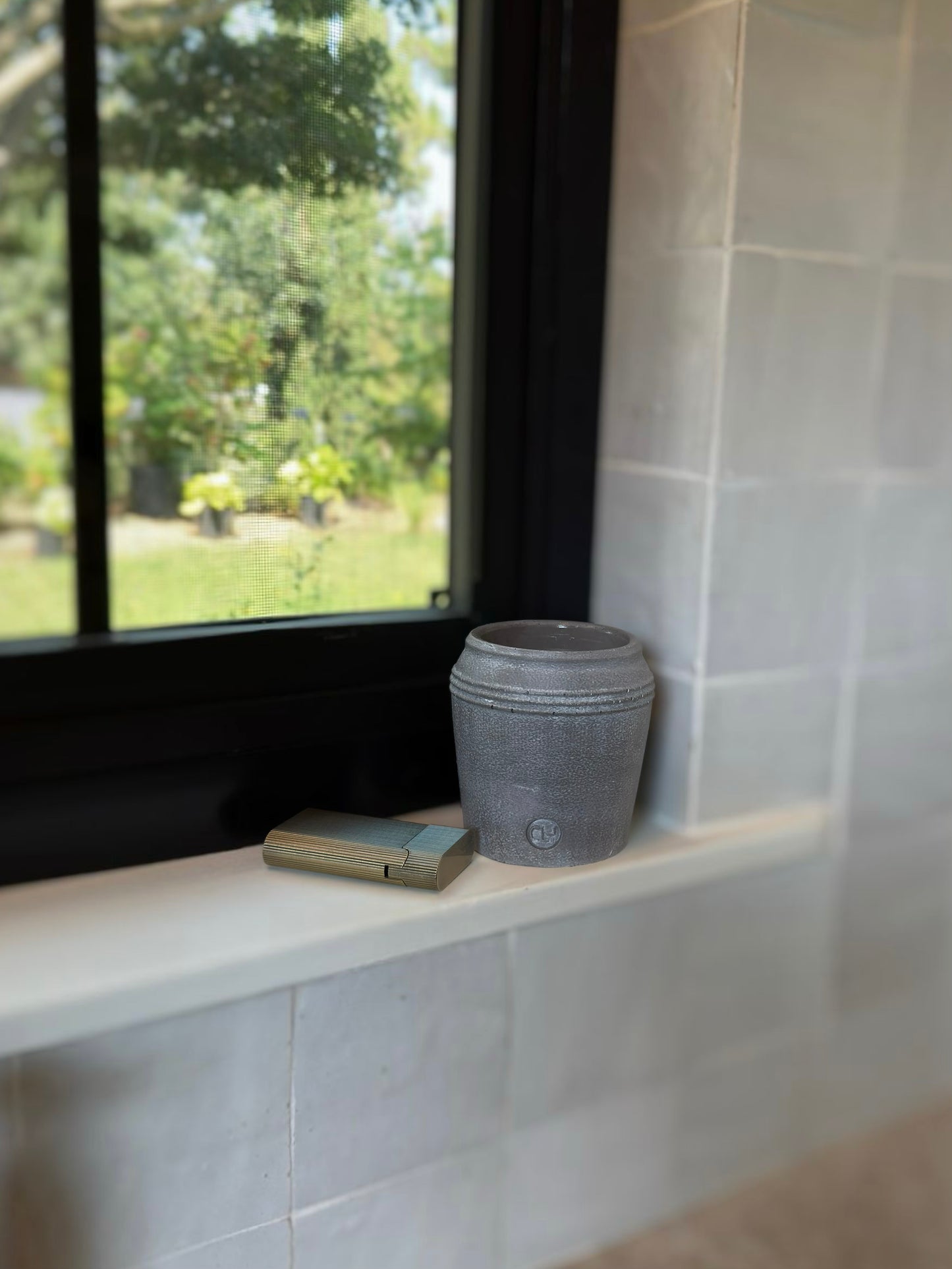 Sunlit Terrace Luxury Concrete Candle