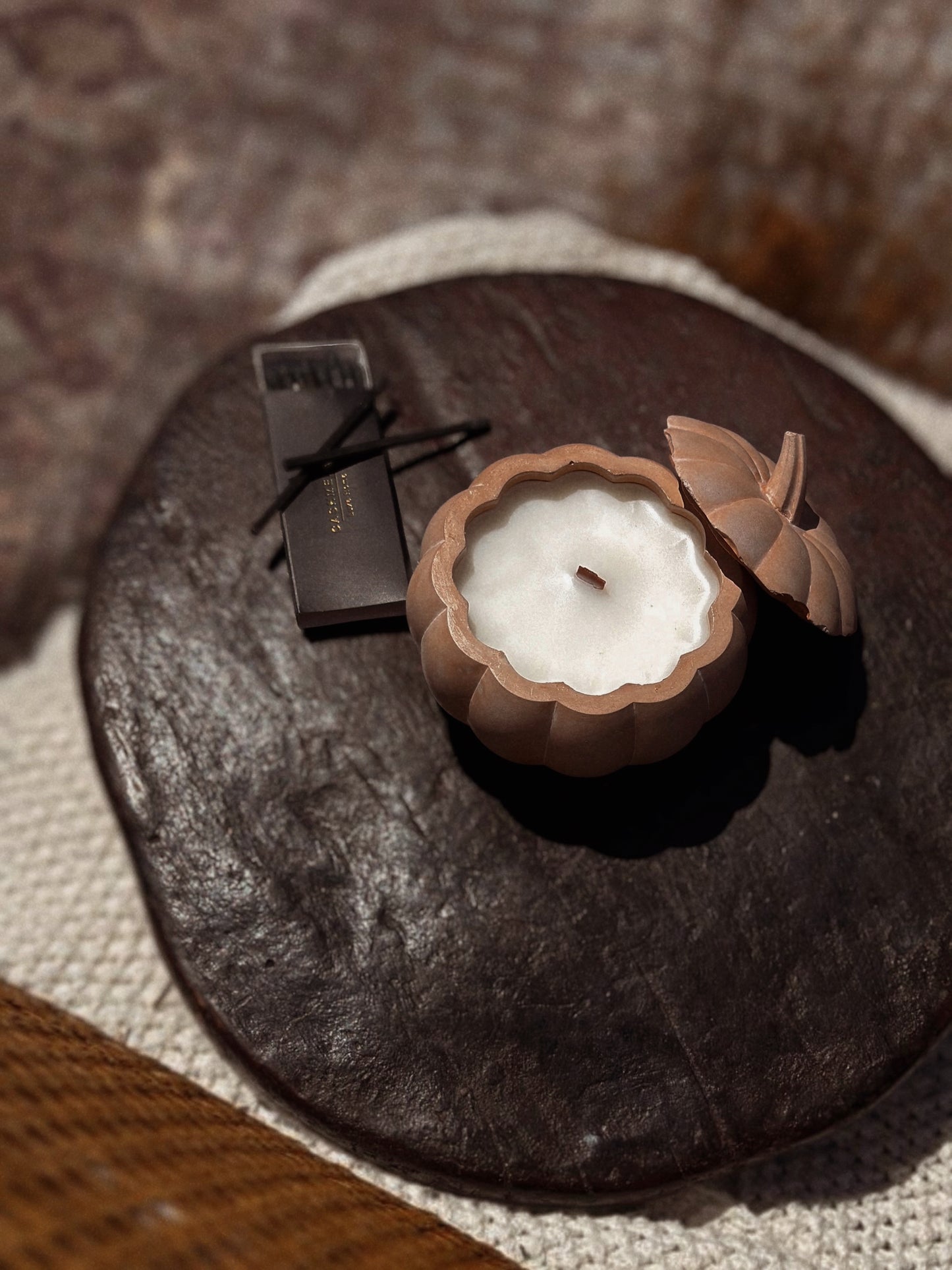 Pumpkin Concrete Luxury Candle