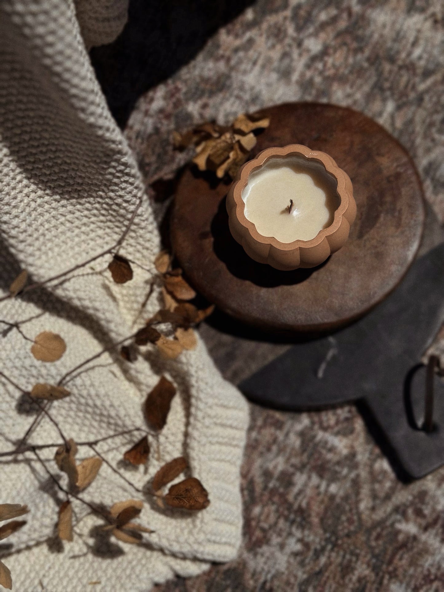 Pumpkin Concrete Luxury Candle