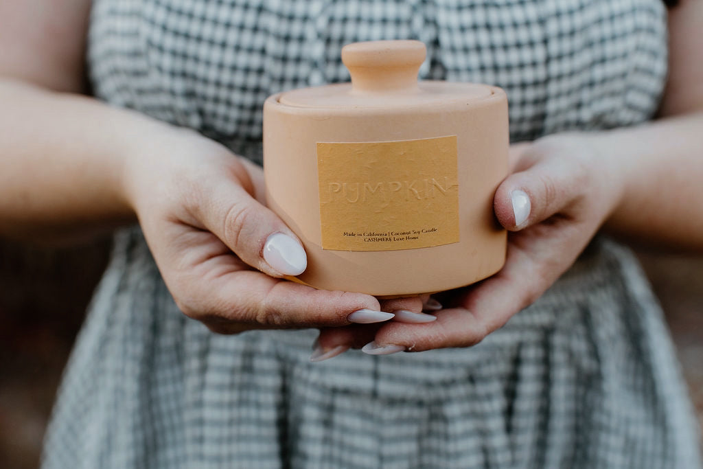 Pumpkin Concrete Luxury Jar Candle