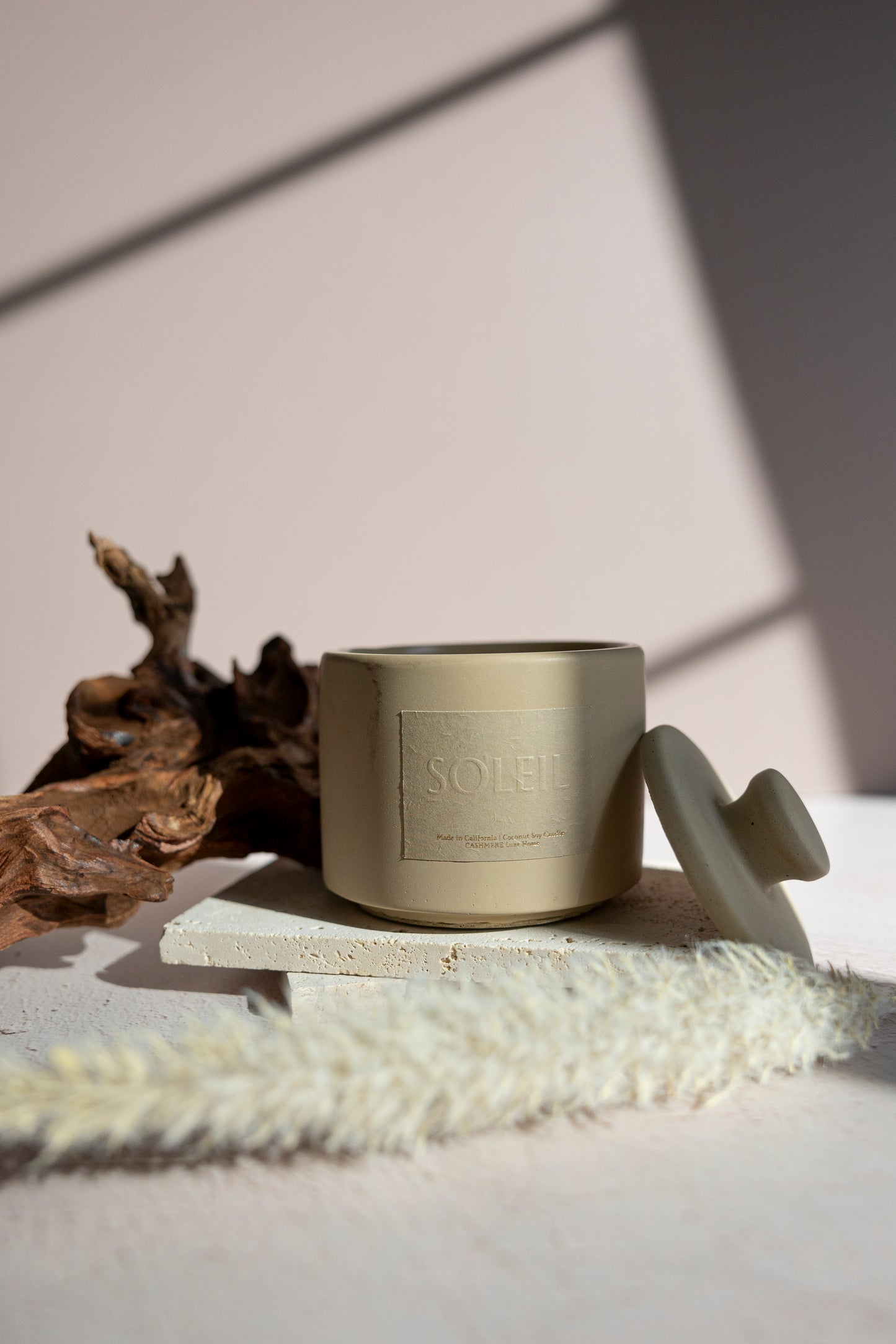 Soleil Concrete Luxury Jar Candle