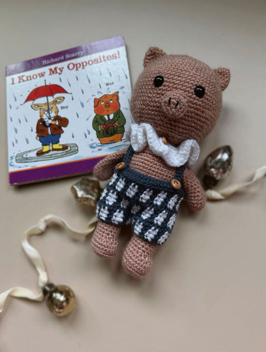 Handmade Frances the Pig & Vintage Richard Scarry Book Set