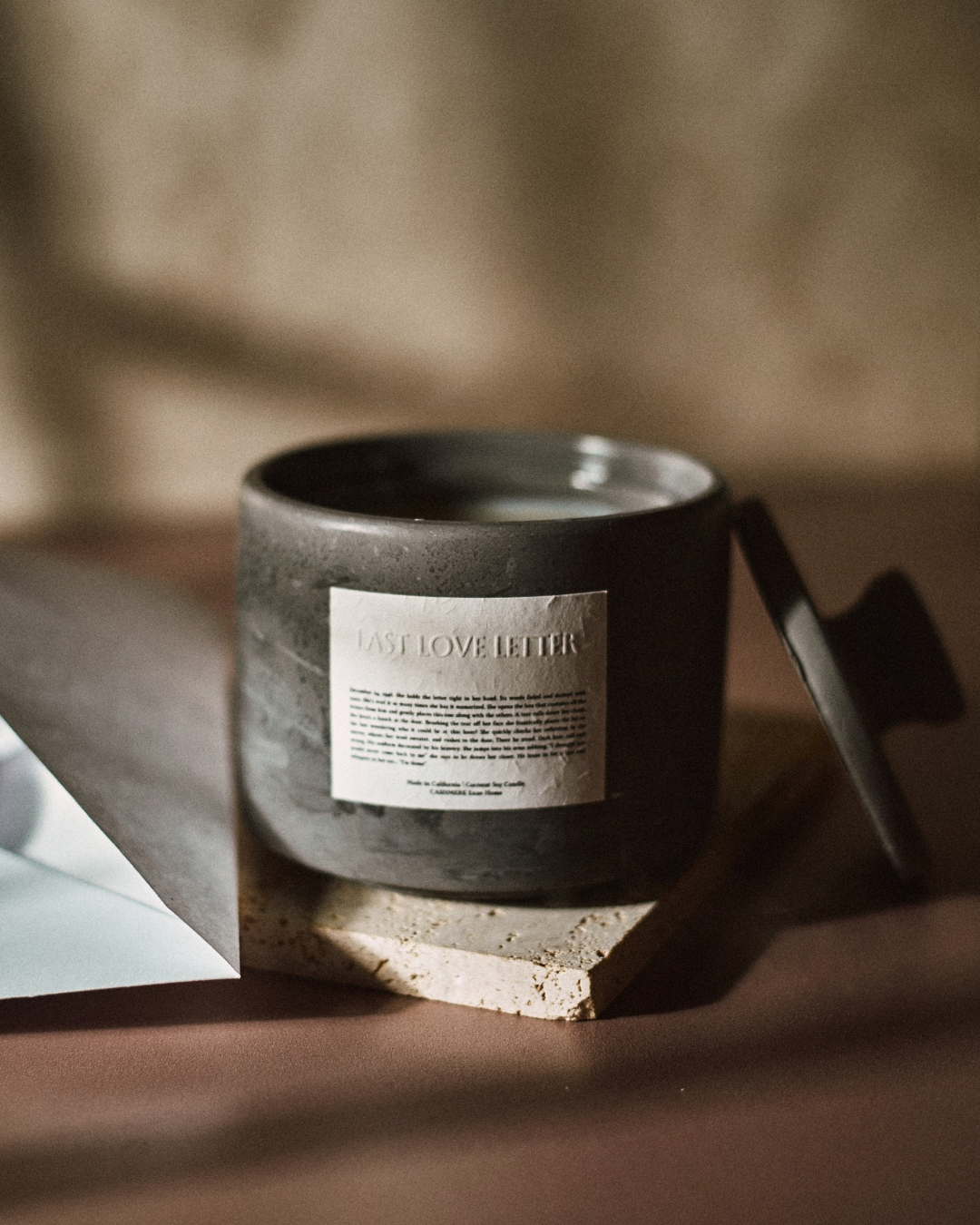 Last Love Letter Concrete Luxury Jar Candle