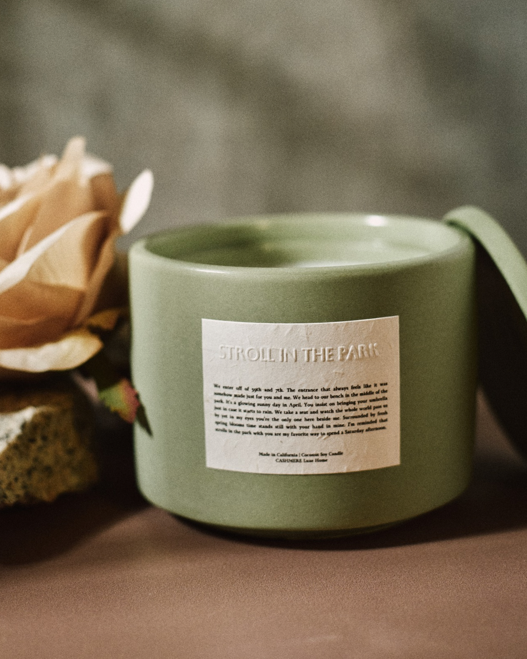 Stroll In The Park Concrete Luxury Jar Candle