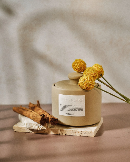 Sunday Brunch Concrete Luxury Jar Candle