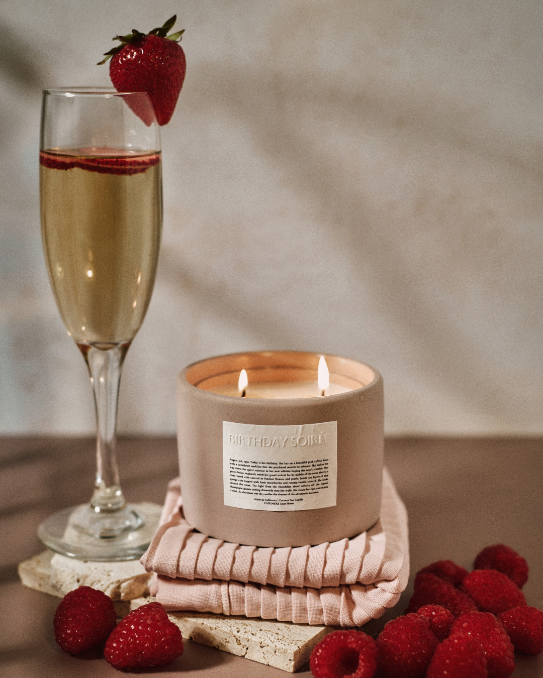 Birthday Soirée Concrete Luxury Jar Candle