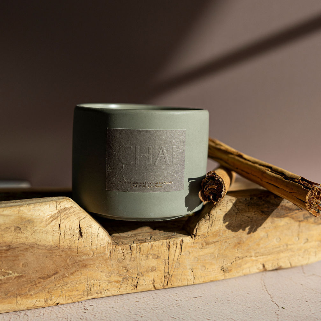 Chai Concrete Luxury Jar Candle