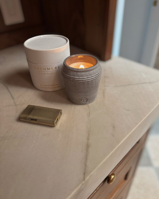 Sunlit Terrace Luxury Concrete Candle