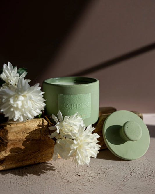 Garden Concrete Luxury Jar Candle